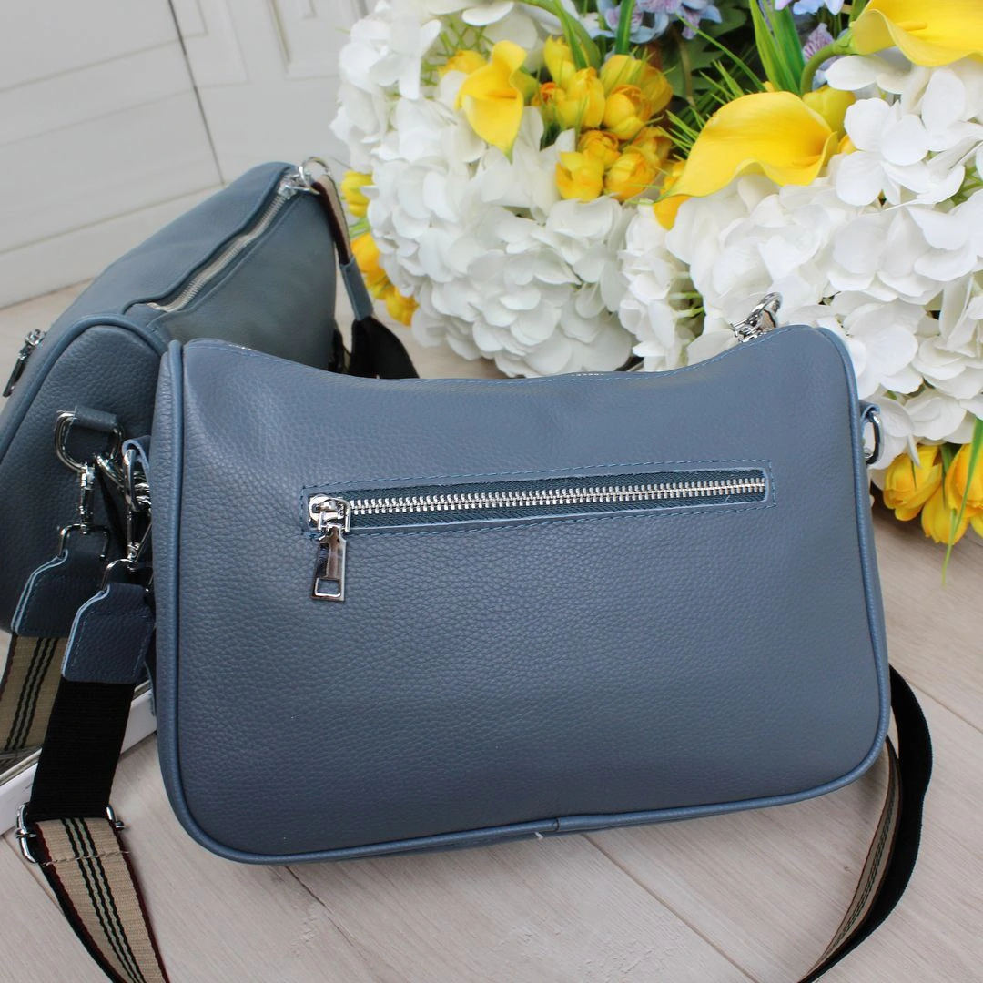 Сумка джинс крос-боді молодіжна для щоденних прогулянок